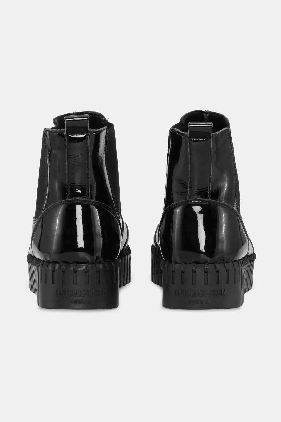 Shoes ILSE JACOBSEN | Ankel Boot, Gloss - Black Black - Dusteshoes